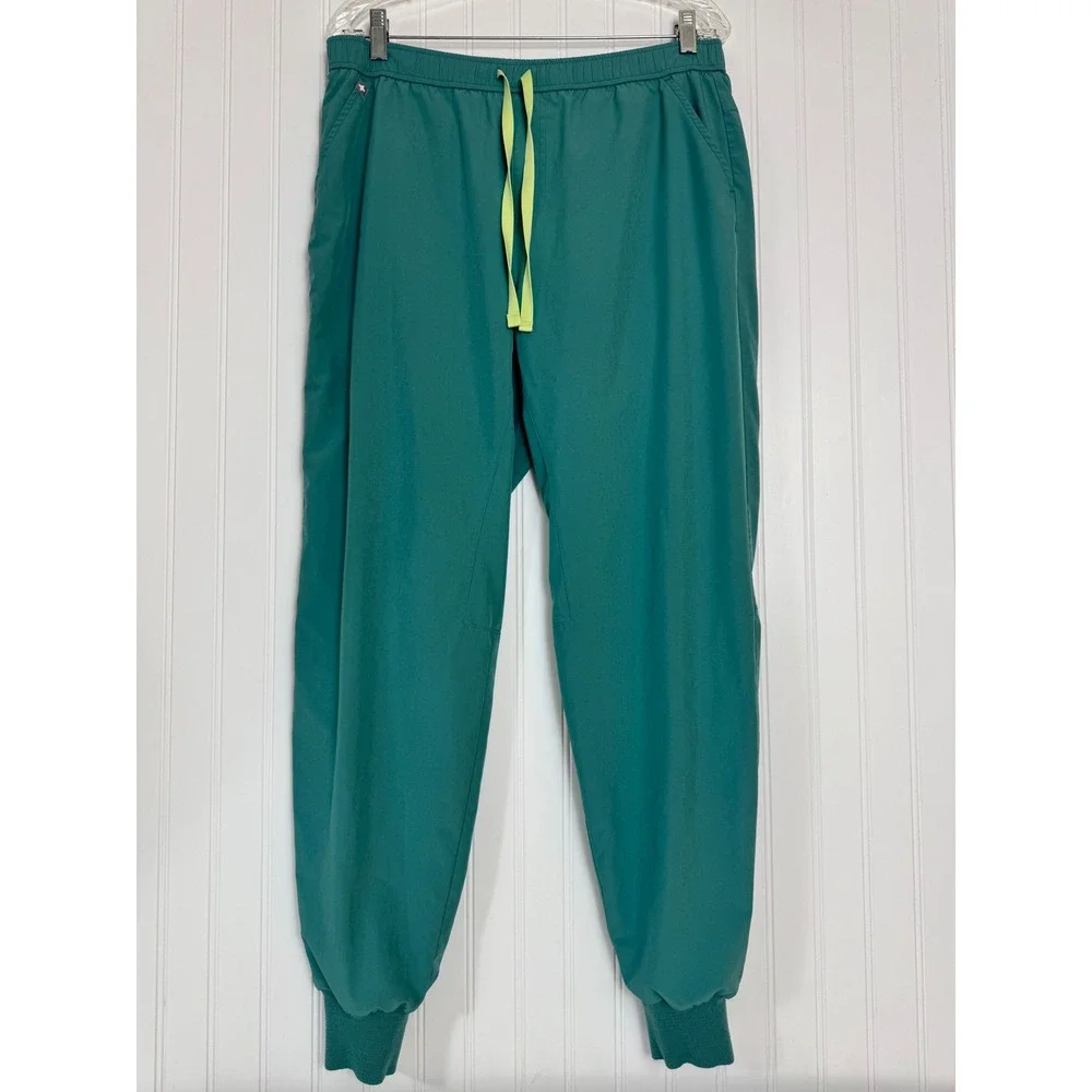 FIGS‎ Technical Collection Mens M Green Jogger Scrub Pants M21SW2036 Pockets